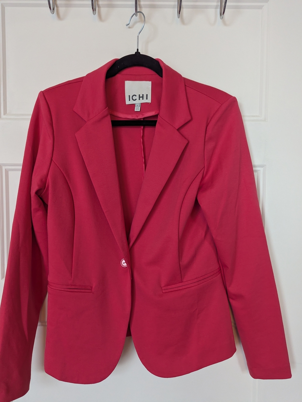 ICHI Women's Hot Pink Tailored Blazer